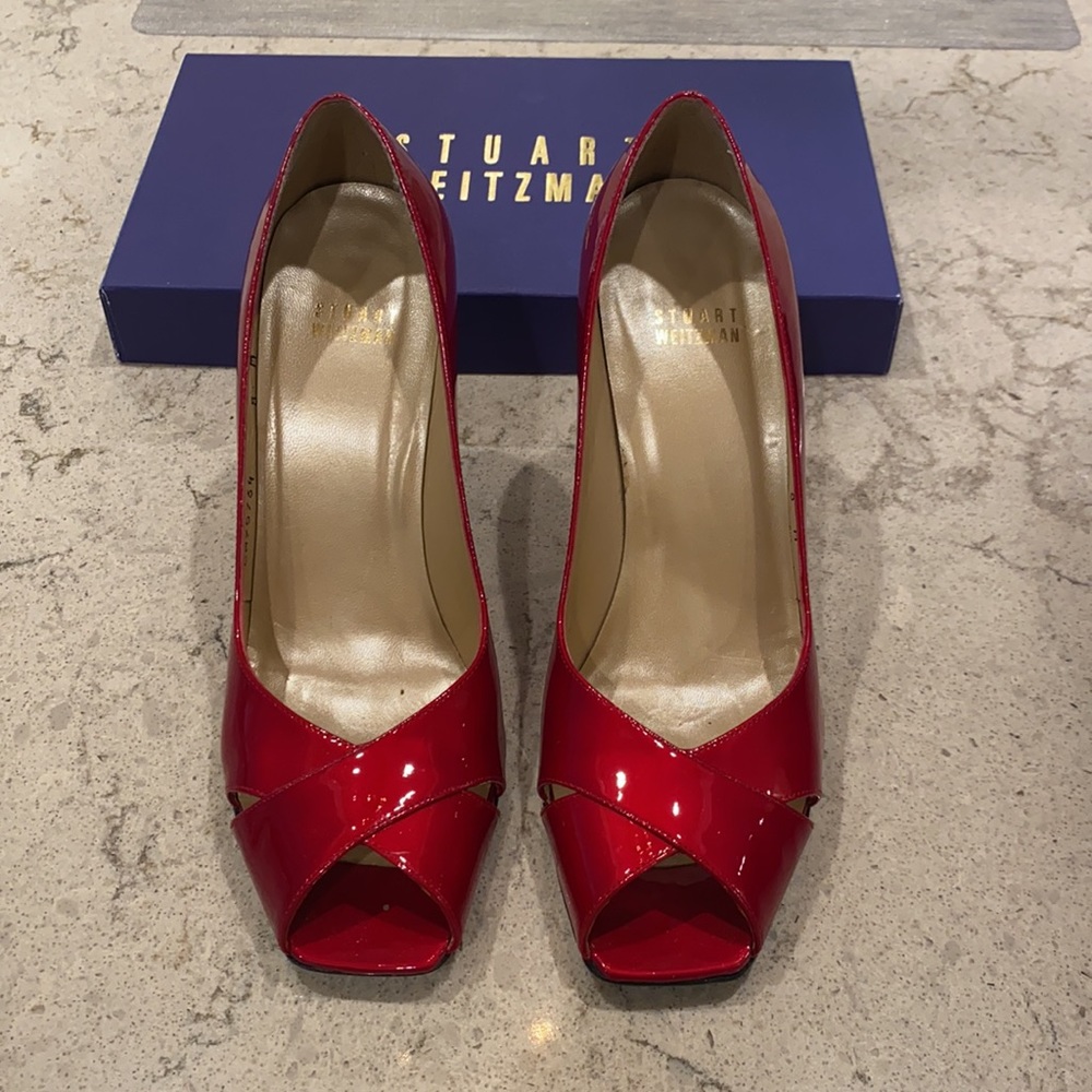Red Stuart weitzman heels